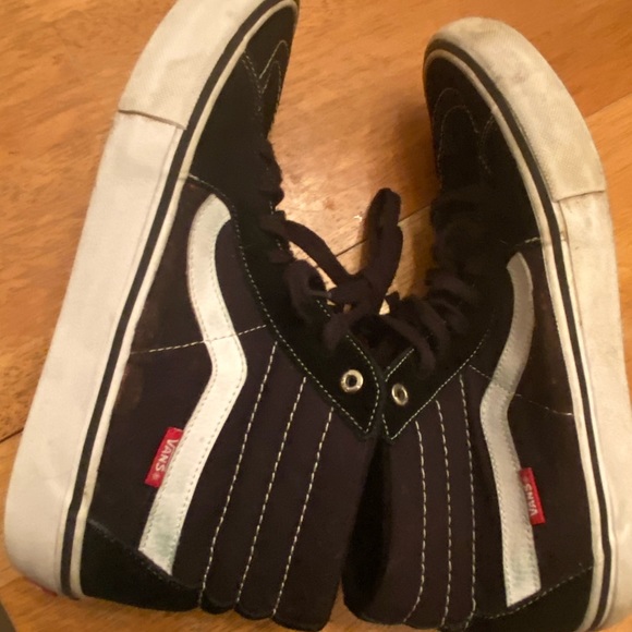 Vans Pro high top suede & canvas sneakers sz 10.5 - Picture 2 of 16